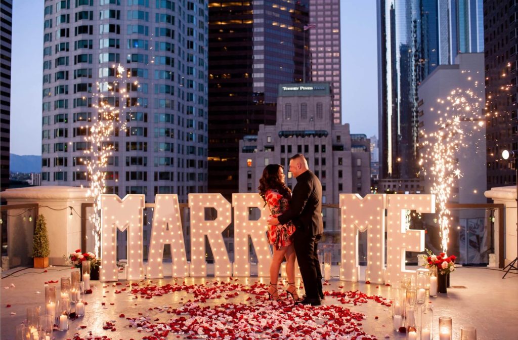 Beach proposal setup Vancouver by Posh Planners romantic decoration